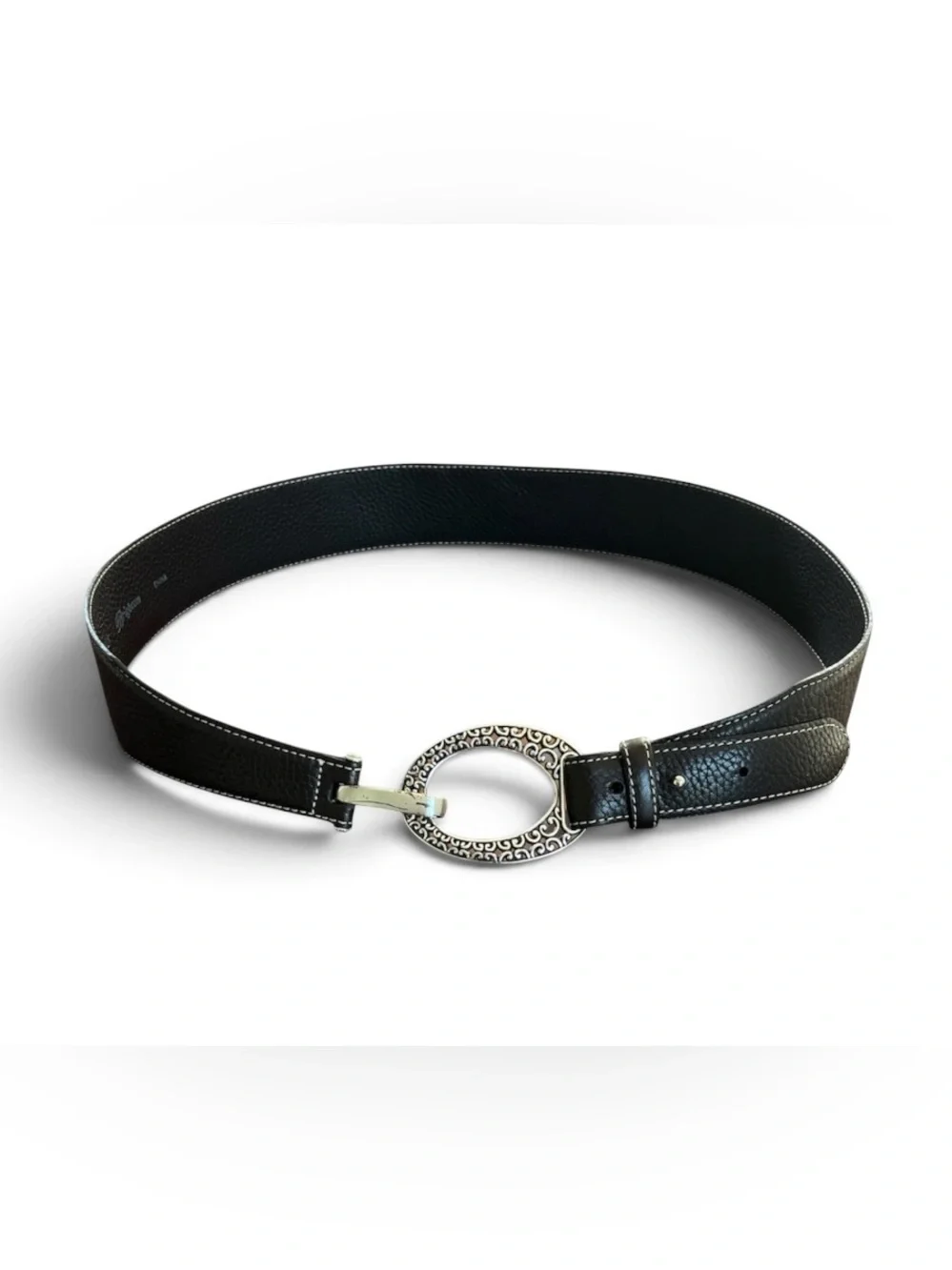 Women’s Brighton Leather Belt with Hoop Buckle